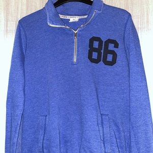 PINK Victoria Secret blue quarter zip
